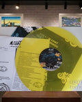 Dessin du street-artist Thoma Vuille sur pochette disque vinyl de M CHAT