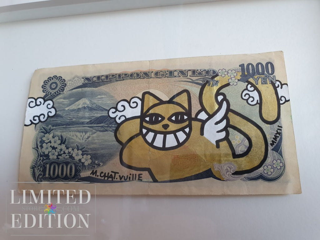 Acrylique M CHAT vaut 1000 Yens - Thoma Vuille
