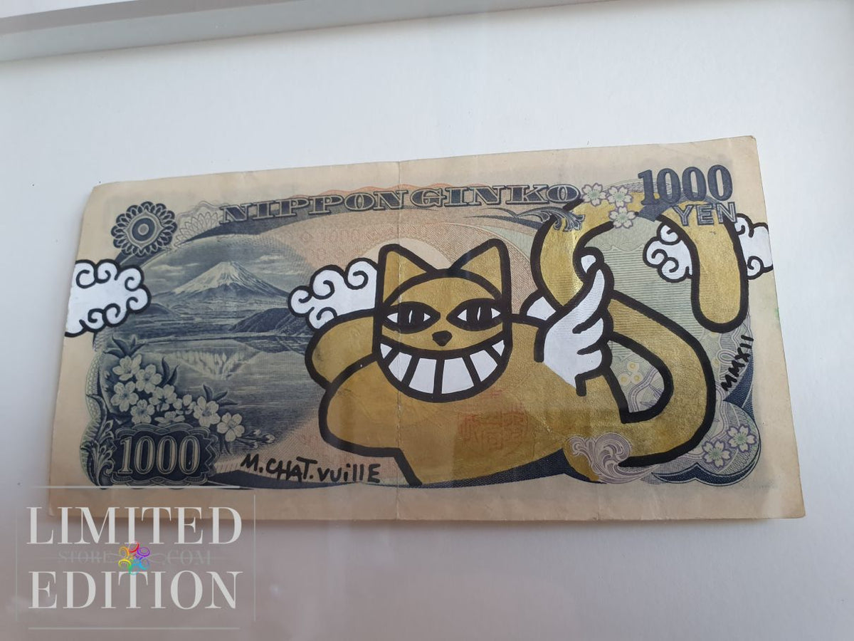 Acrylique M CHAT vaut 1000 Yens - Thoma Vuille