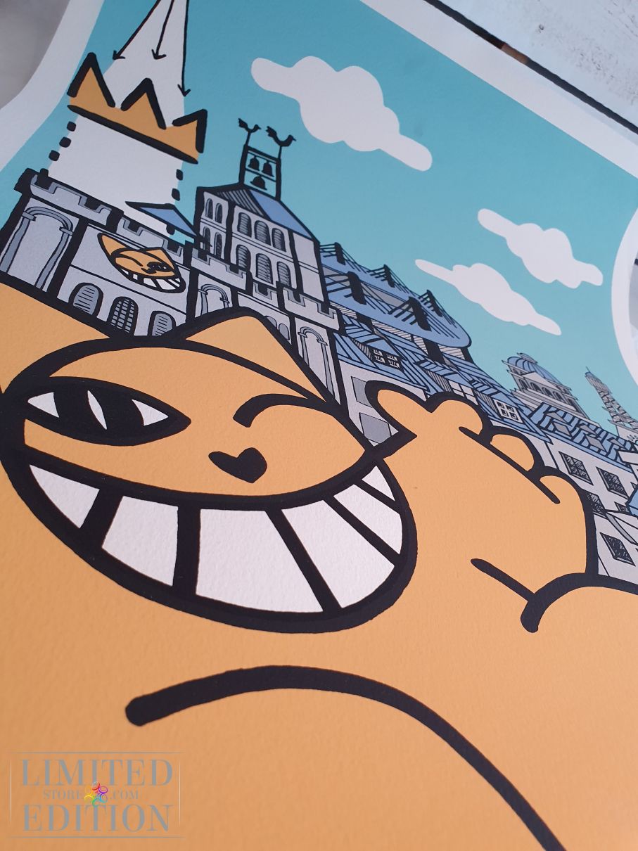 M CHAT Voeux de Saint-Denis sérigraphie
