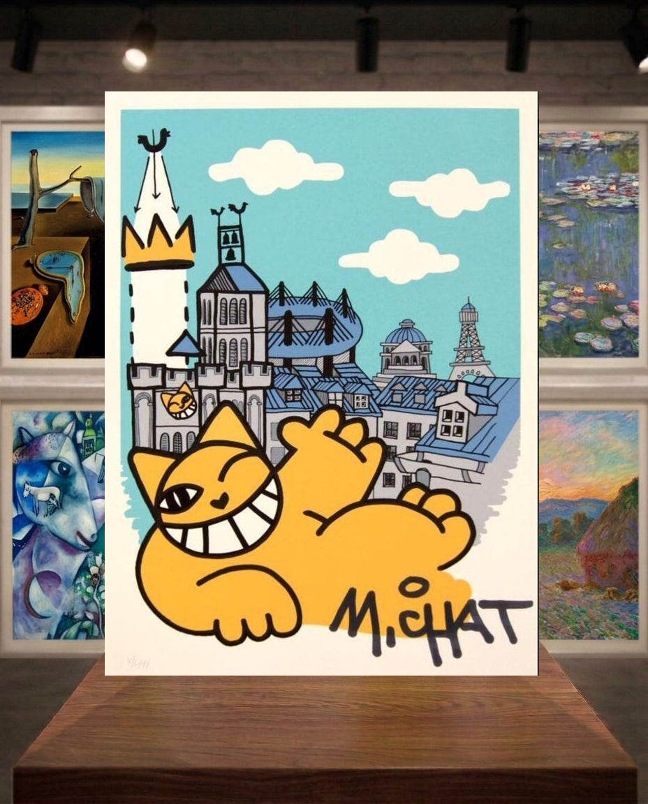 M CHAT Voeux de Saint-Denis sérigraphie
