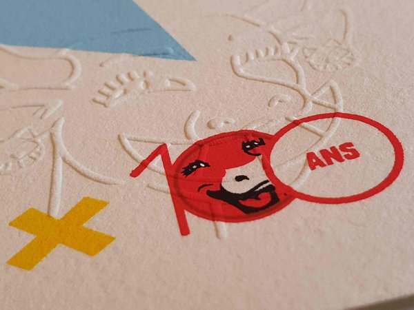 M CHAT lithographie pour les 100 ans de La Vache qui rit - 49/200