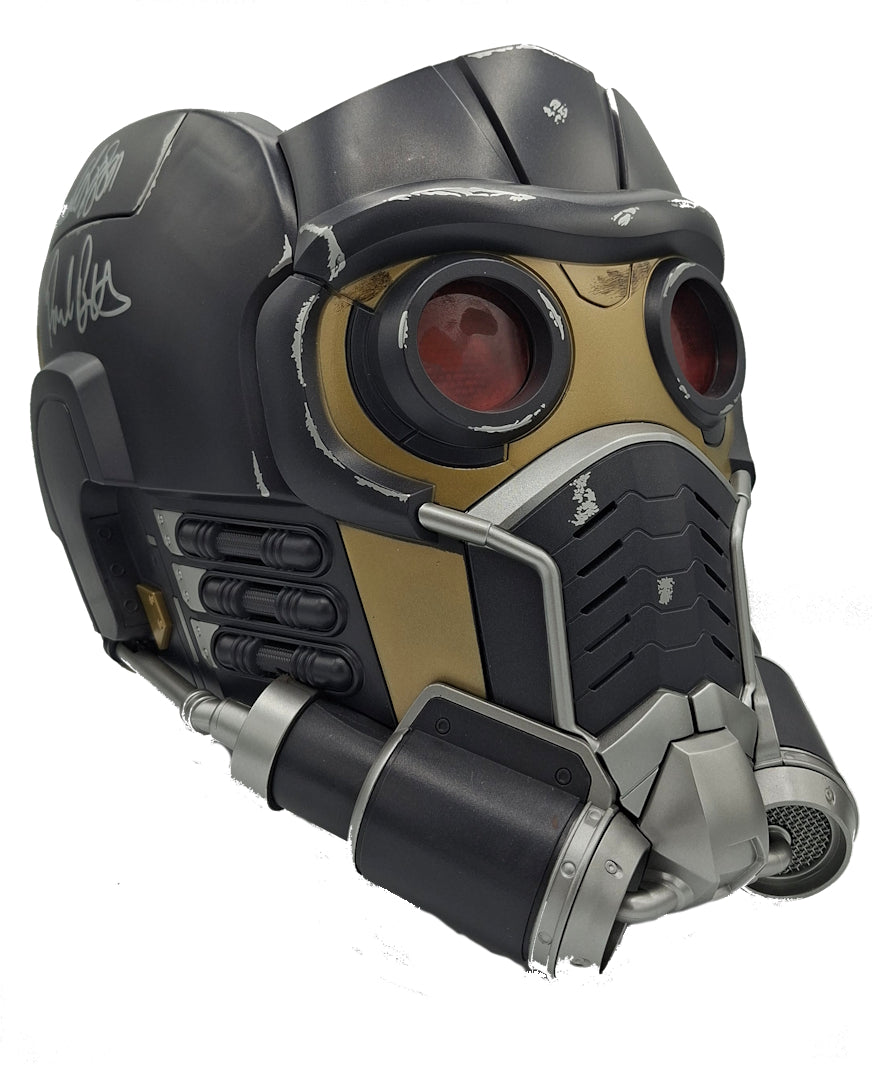 4人のアベンジャーズによるサイン入り『ガーディアンズ・オブ・ギャラクシー』電子ヘルメット。Celebrity Authentics 鑑定書付き