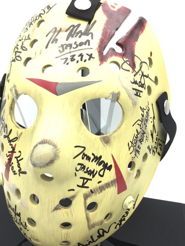 Masque Jason Vendredi 13 douze signatures !