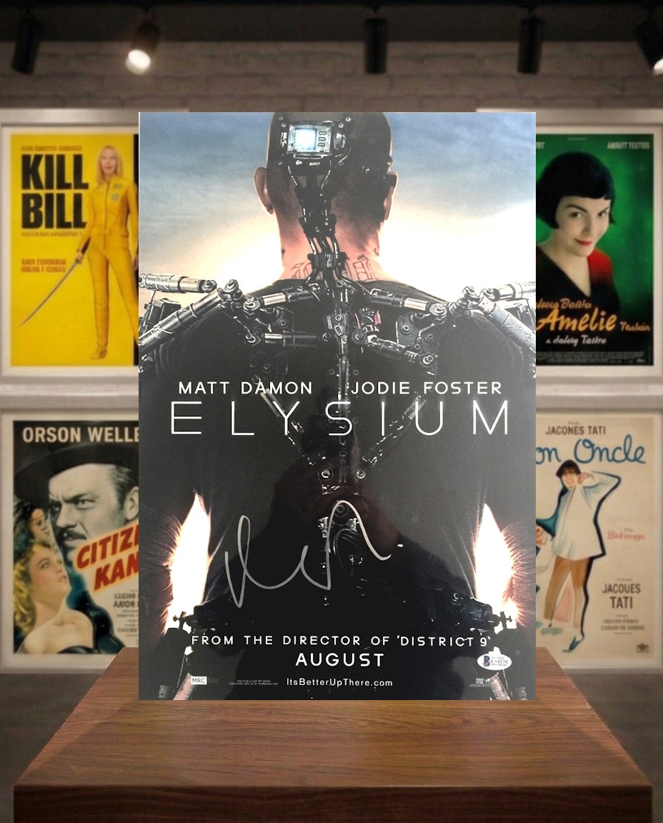 Poster 28x46 ELYSIUM signé MATT DAMON