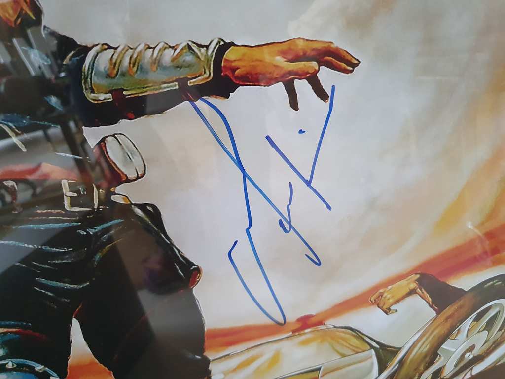 Mad Max affiche signée par Mel Gibson