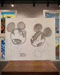 Mickey Mouse sketch, Disney. Dessin original.