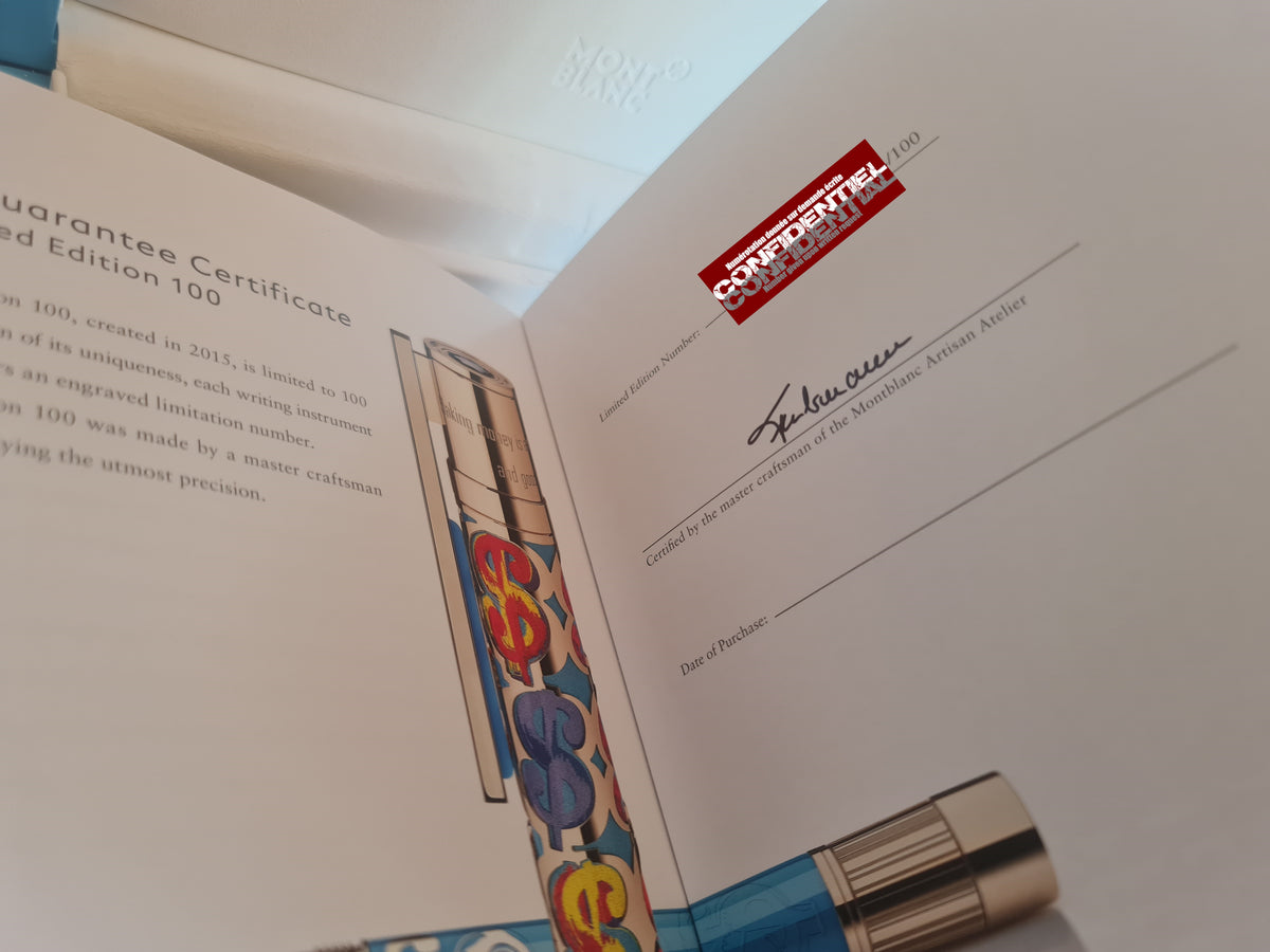 Stylo plume Montblanc Andy Warhol LE 100 Limited Edition