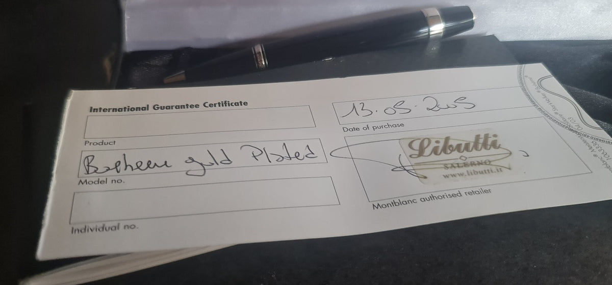 Stylo bille Montblanc Bohème avec coffret et certificat