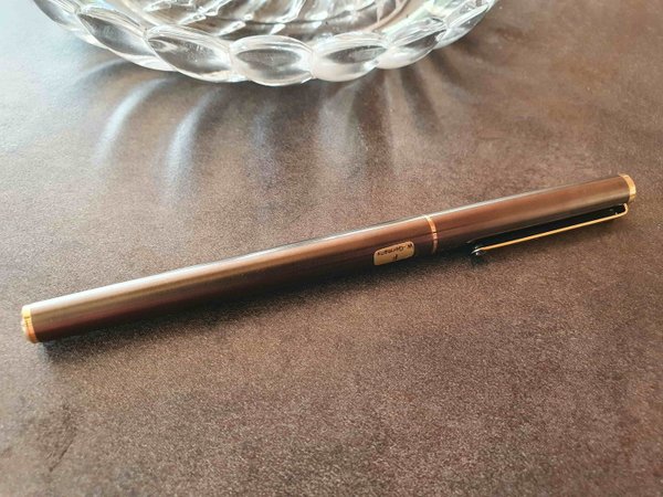 Stylo plume Montblanc fin argenté