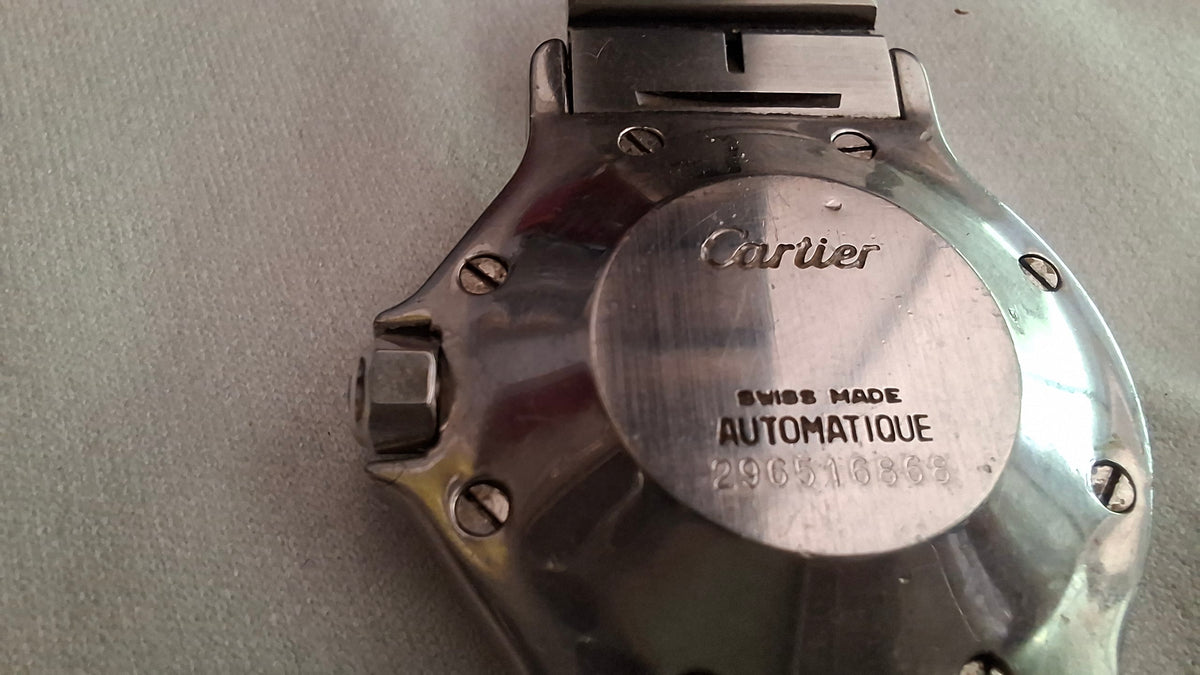 Montre Cartier Santos automatique avec écrin et garantie. Collection Must de Cartier