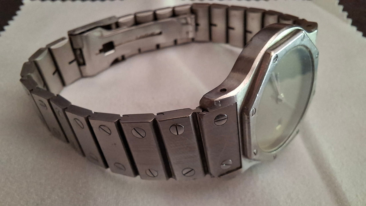 Montre Cartier Santos automatique avec écrin et garantie. Collection Must de Cartier