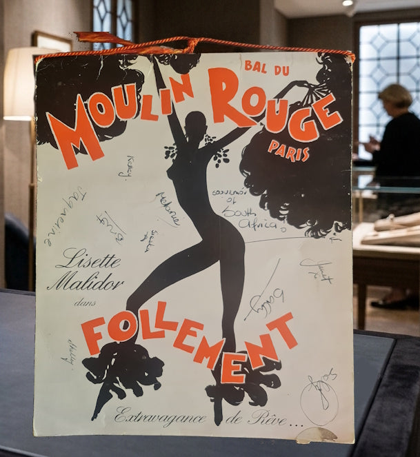 Programme de 1976 du Moulin Rouge avec autographes