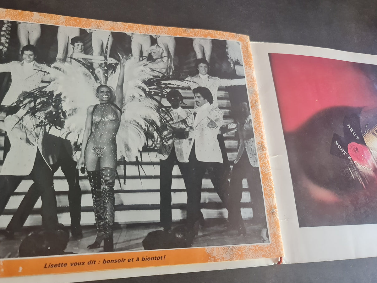 Programme de 1976 du Moulin Rouge avec autographes