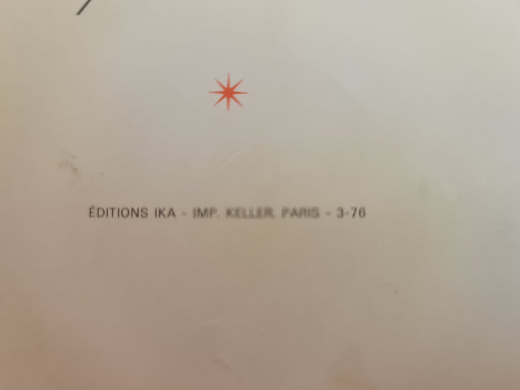 Programme de 1976 du Moulin Rouge avec autographes