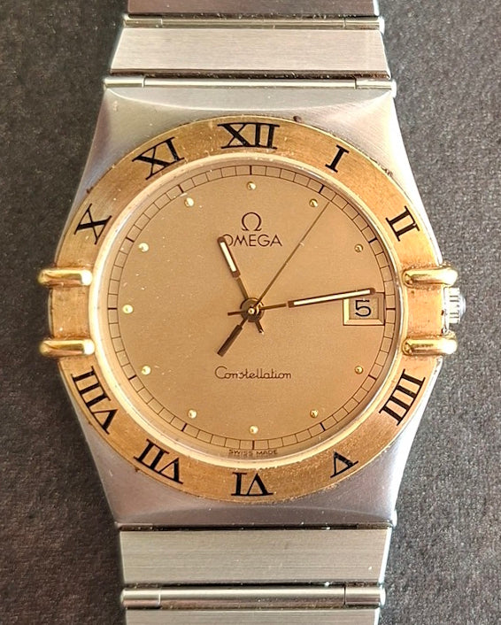 Omega Constellation Or et Acier ref 3961070