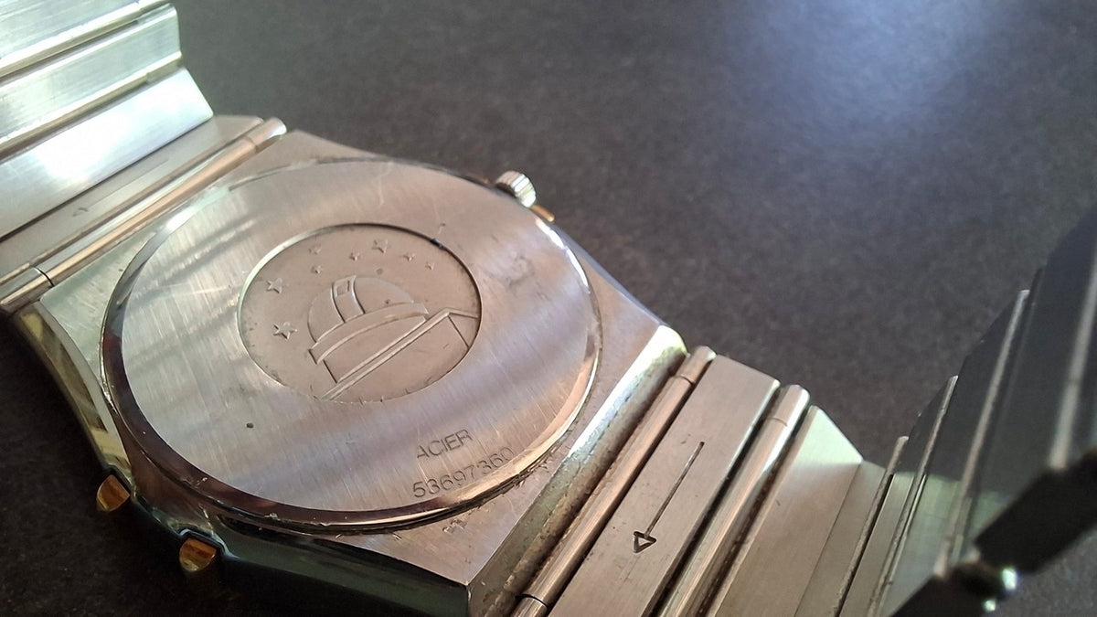 Omega Constellation Or et Acier ref 3961070