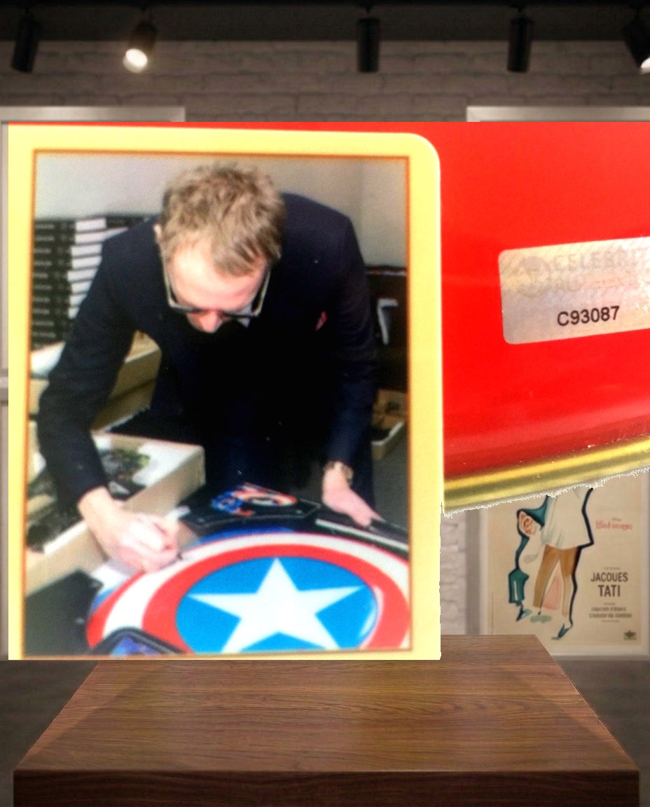 Bouclier Captain America + Visio signés Paul Bettany