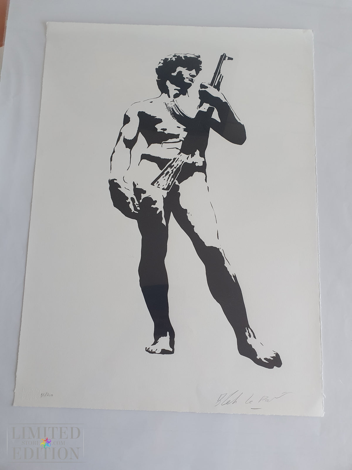BLEK LE RAT - David with kalashnikov