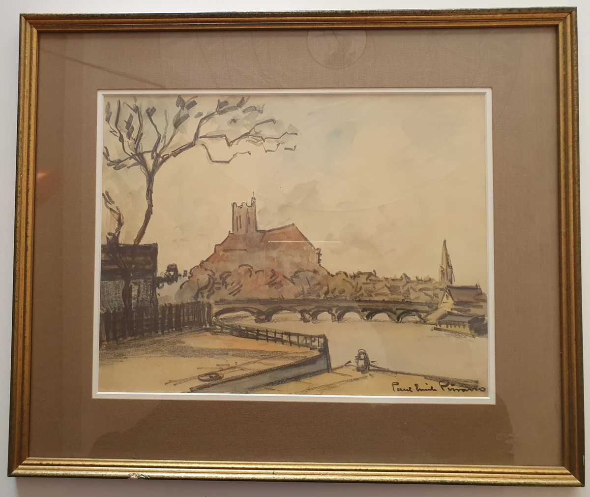 Pissarro Paul-Émile "Cathedral by the River"