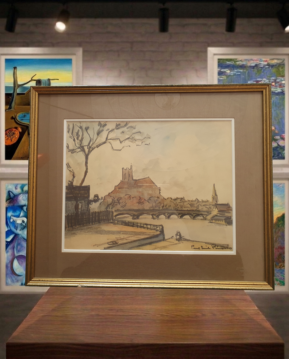 Pissarro Paul-Émile "Cathedral by the River"