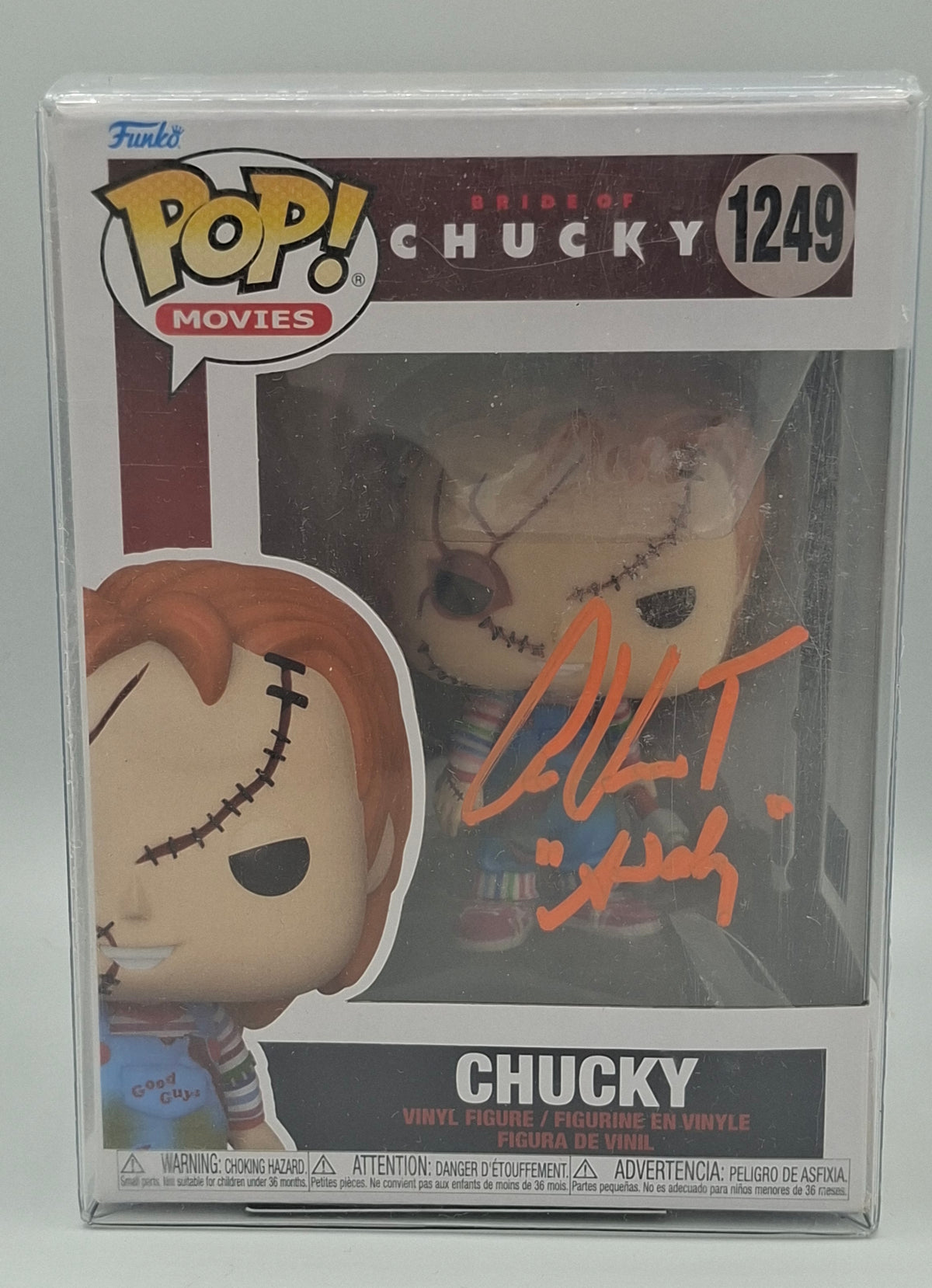 Pop Funko Chucky avec autographe d'Alex Vincent. Pristine