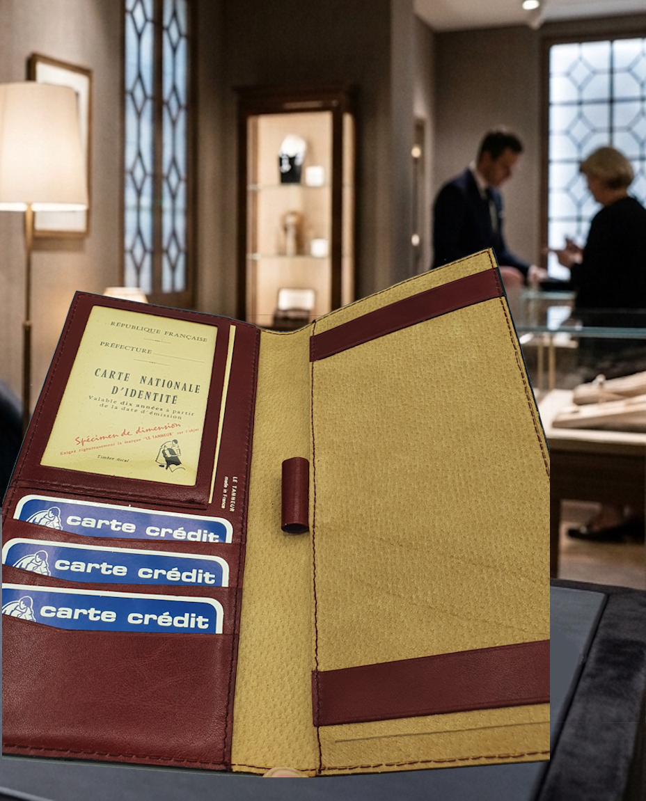 Porte chéquier portefeuille LE TANNEUR