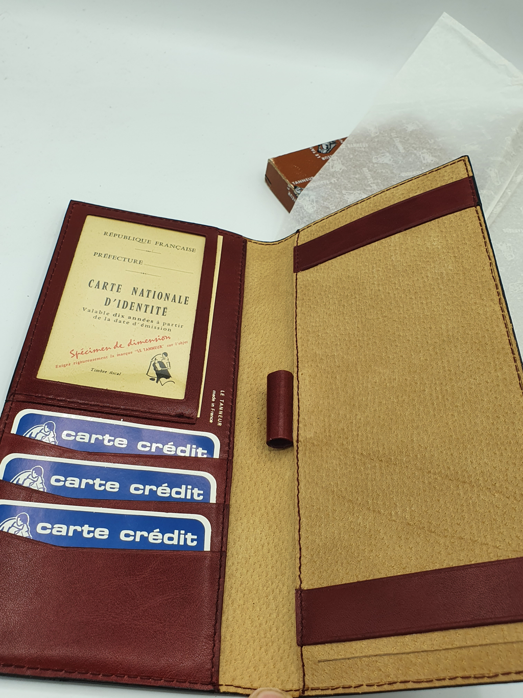 Porte chéquier portefeuille LE TANNEUR