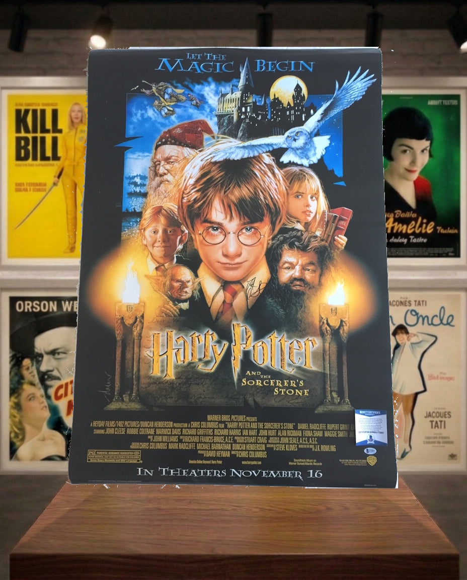 Poster 101x68 HARRY POTTER signé DANIEL RADCLIFFE