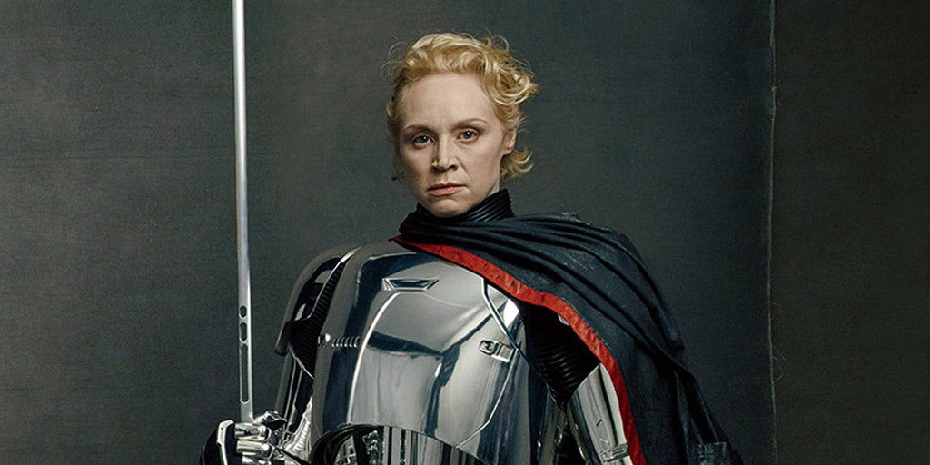 Affiche Poster 86x57 STAR WARS signé Gwendoline Christie Phasma