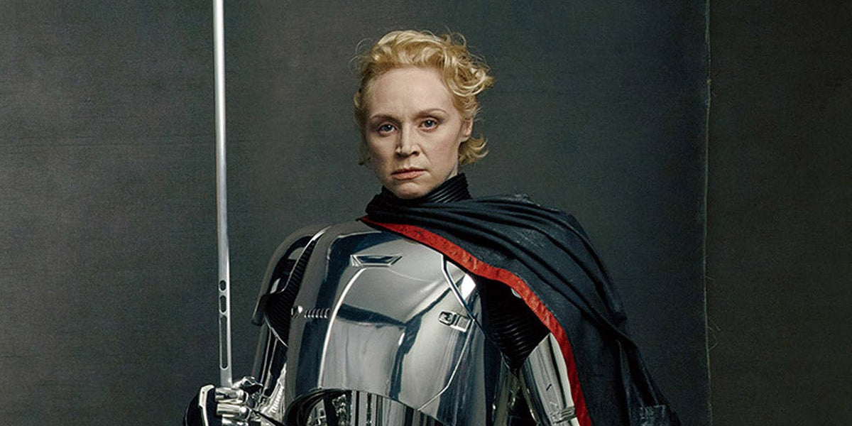 Affiche Poster 86x57 STAR WARS signé Gwendoline Christie Phasma