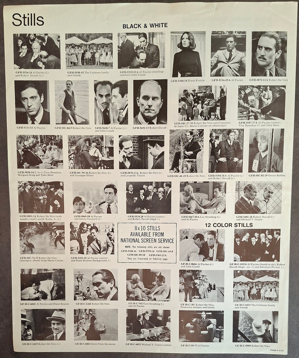 Press Book The Godfather Part 2 - Al Pacino Robert DeNiro - Paramount Pictures 1972
