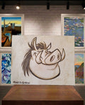 Pumbaa, le Roi Lion, Disney. Dessin original.