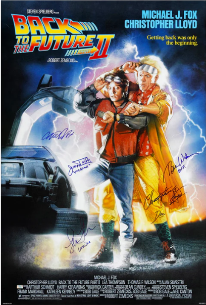Retour vers le Futur - Poster XL signé 7 fois