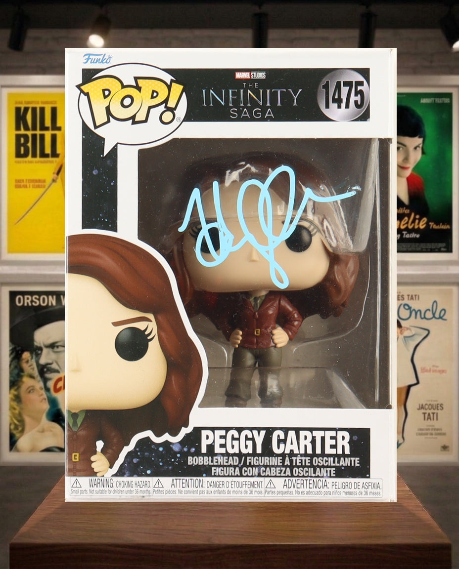Autographe de Hayley Atwell sur Funko Pop! de la saga Infinity MARVEL
