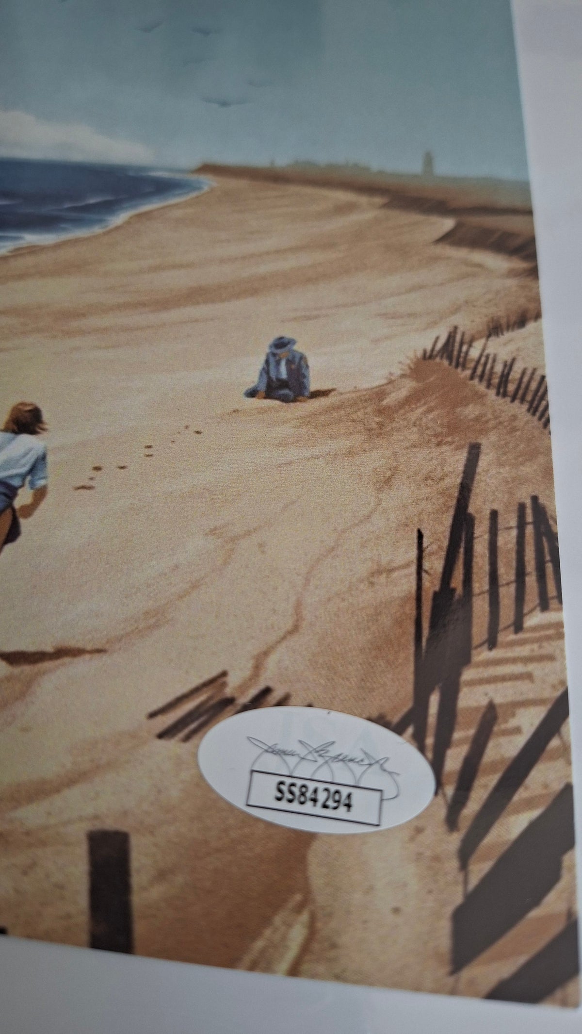 Poster Les dents de la mer signé par Richard Dreyfuss JSA