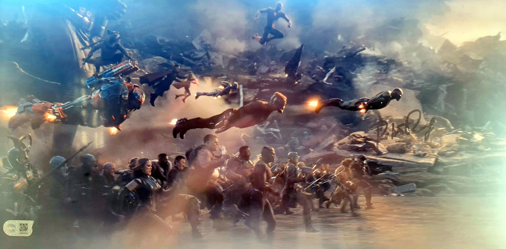 Robert Downey Jr autographe sur poster Avengers: Endgame SWAU