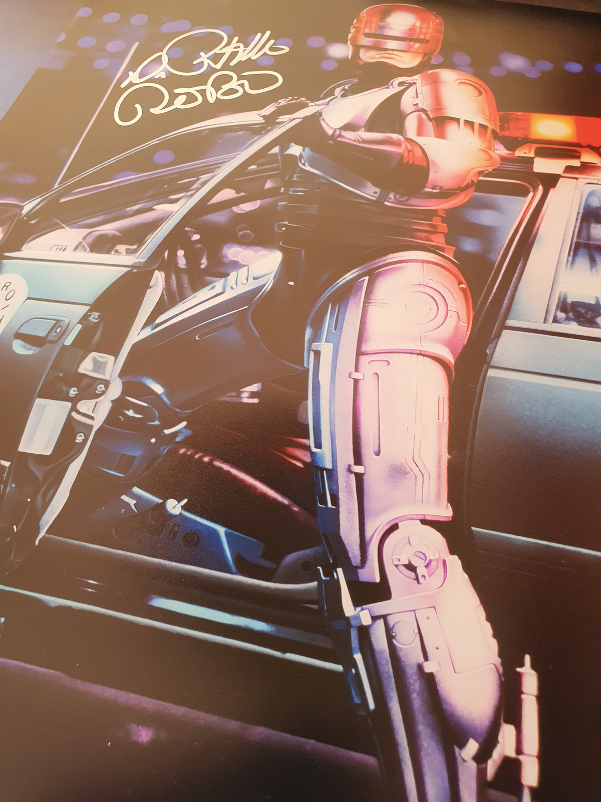 Robocop poster signed by Peter Weller