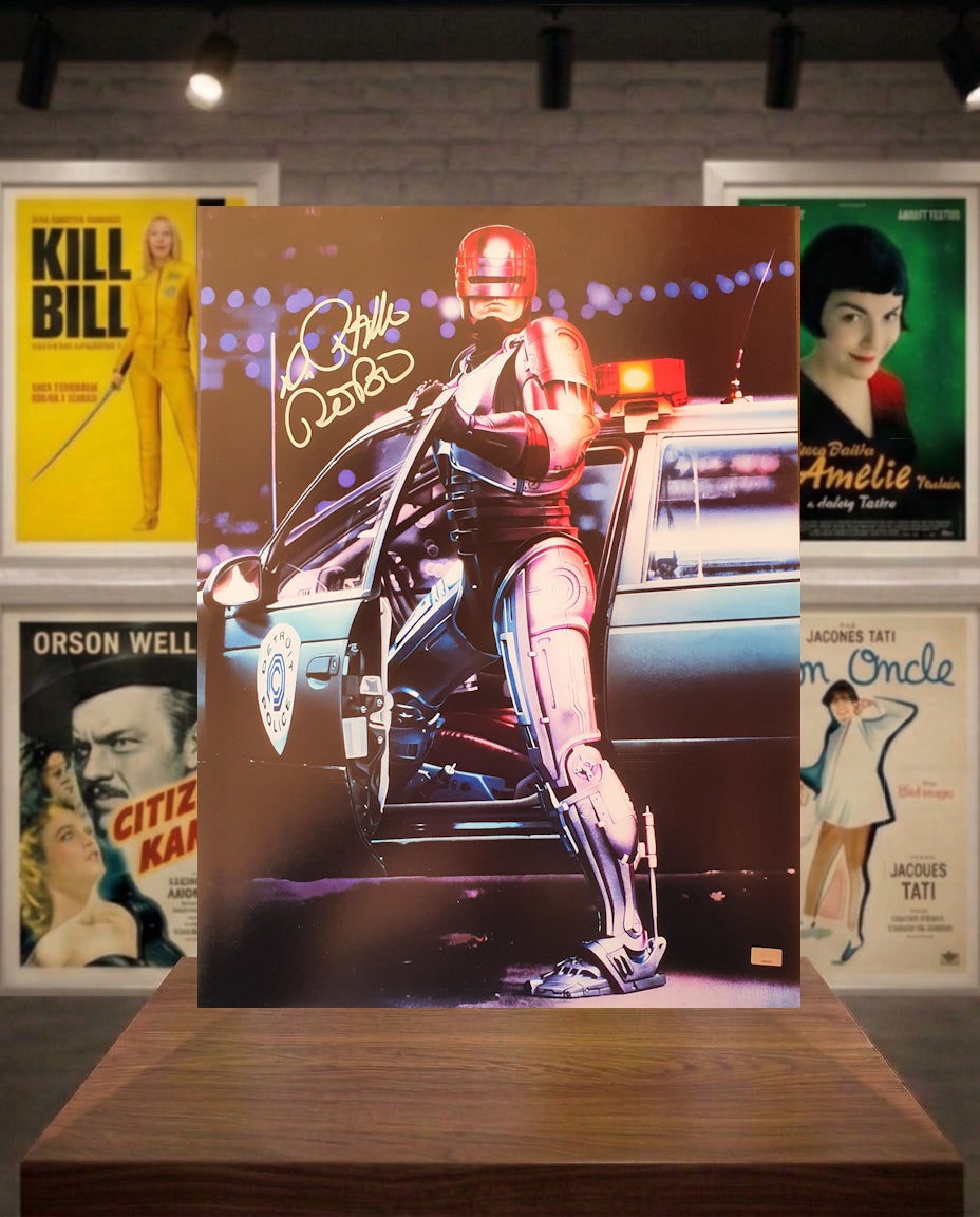 Robocop poster signed by Peter Weller