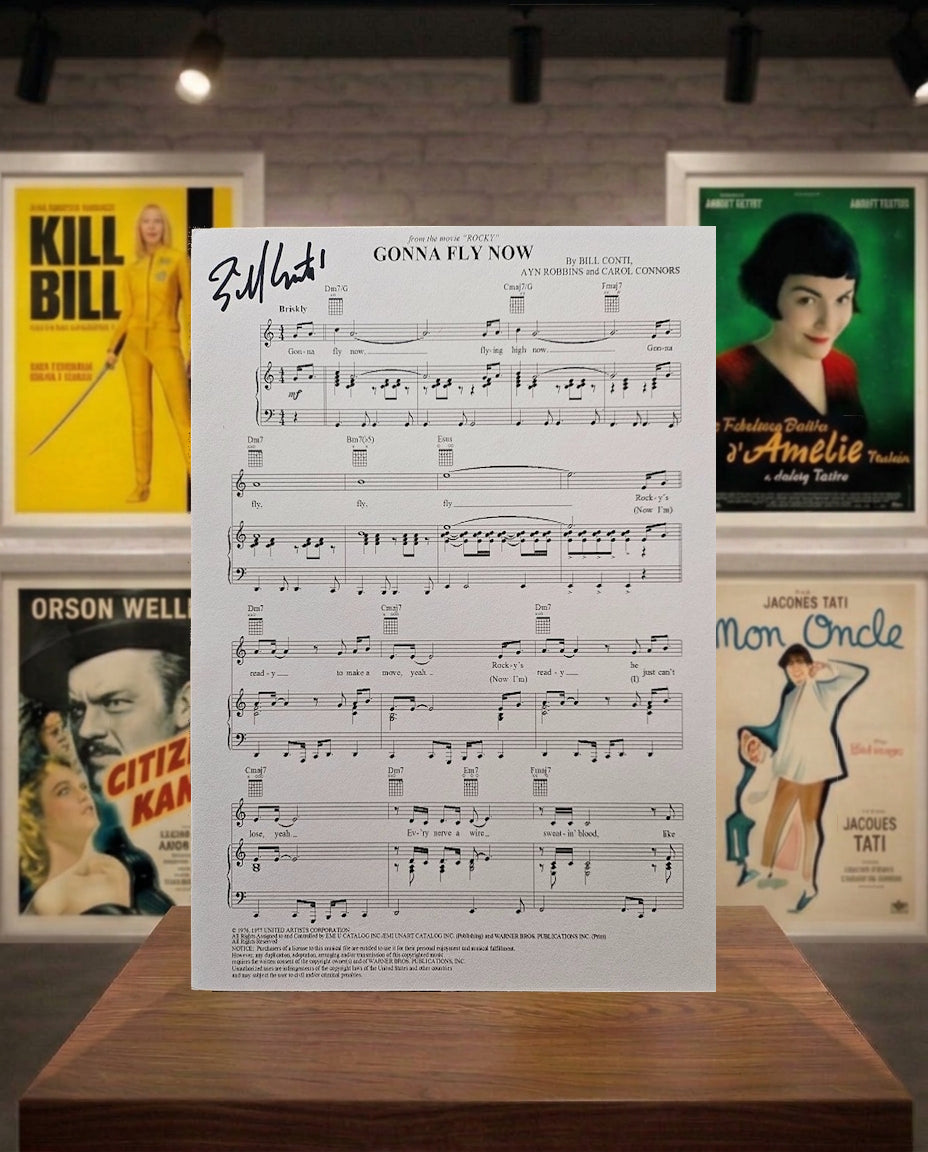 Rocky partition du thème musical signée par Bill Conti