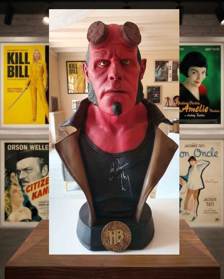 HellBoy buste signé par Ron Perlman