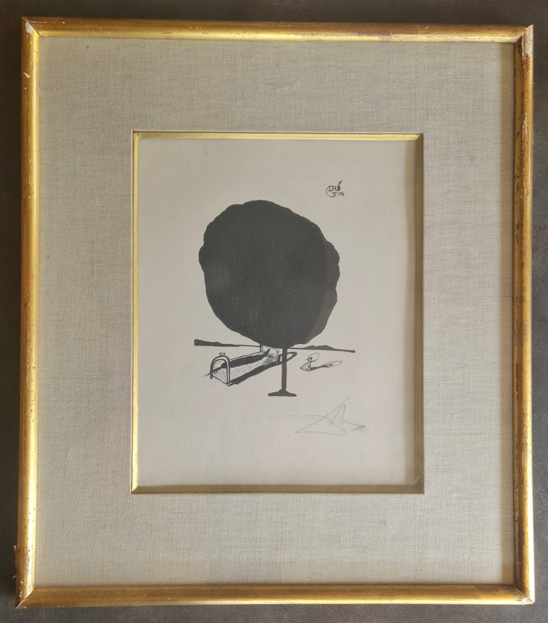 Salvador Dali Le lit d'Alice au pays des Merveilles - signé au crayon