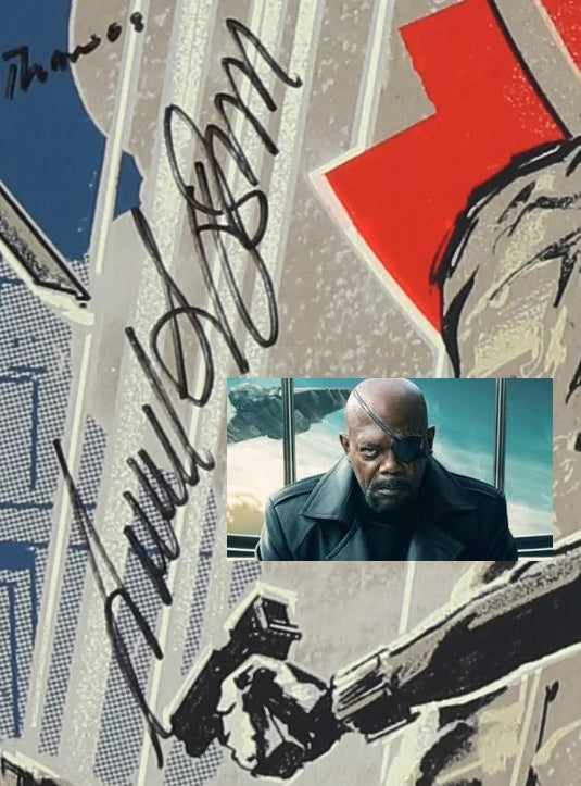 Edition limitée Captain America Winter Soldier avec 20 autographes Marvel Avengers