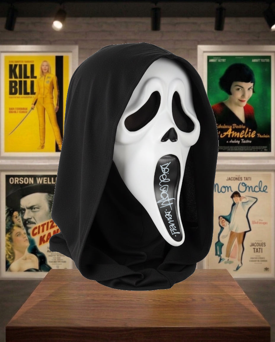 Masque de Scream signé par David Arquette aka Dewey