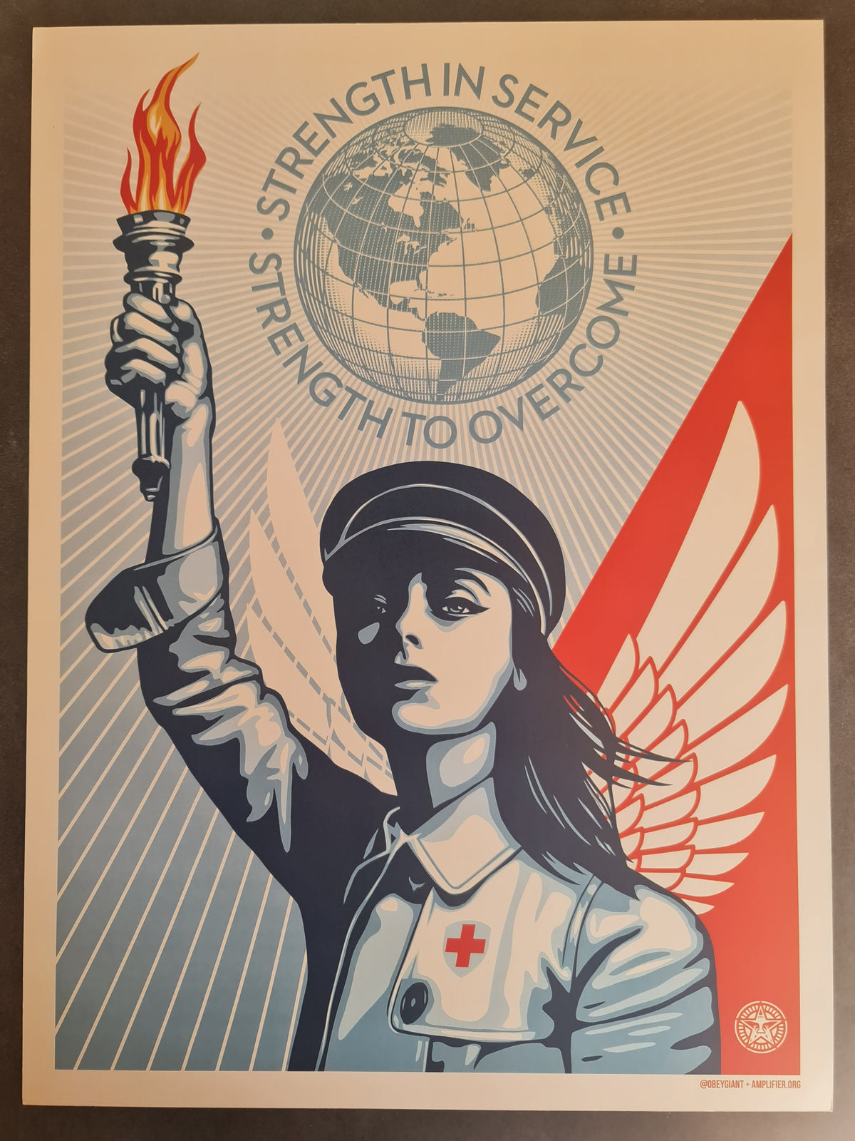 Shepard Fairey Ange de l'Espoir et de la Force