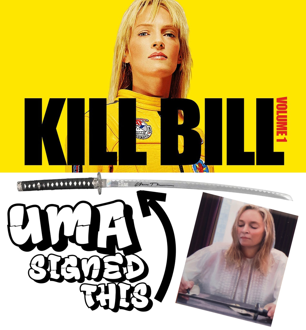 Katana Kill Bill signé par Uma Thurman. Certificat d´authenticité