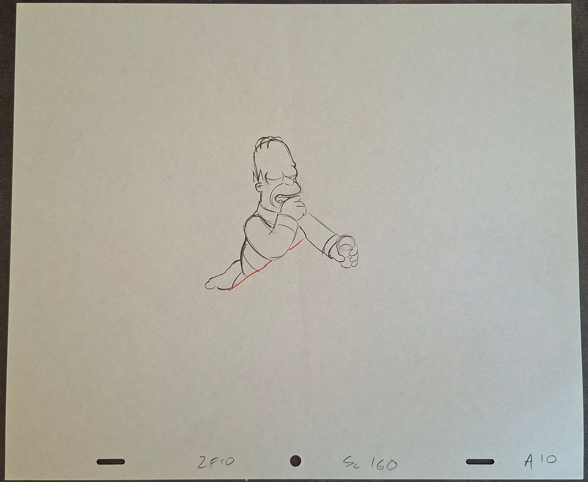 Croquis original Les Simpson utilisé pour la production du dessin animé 18
