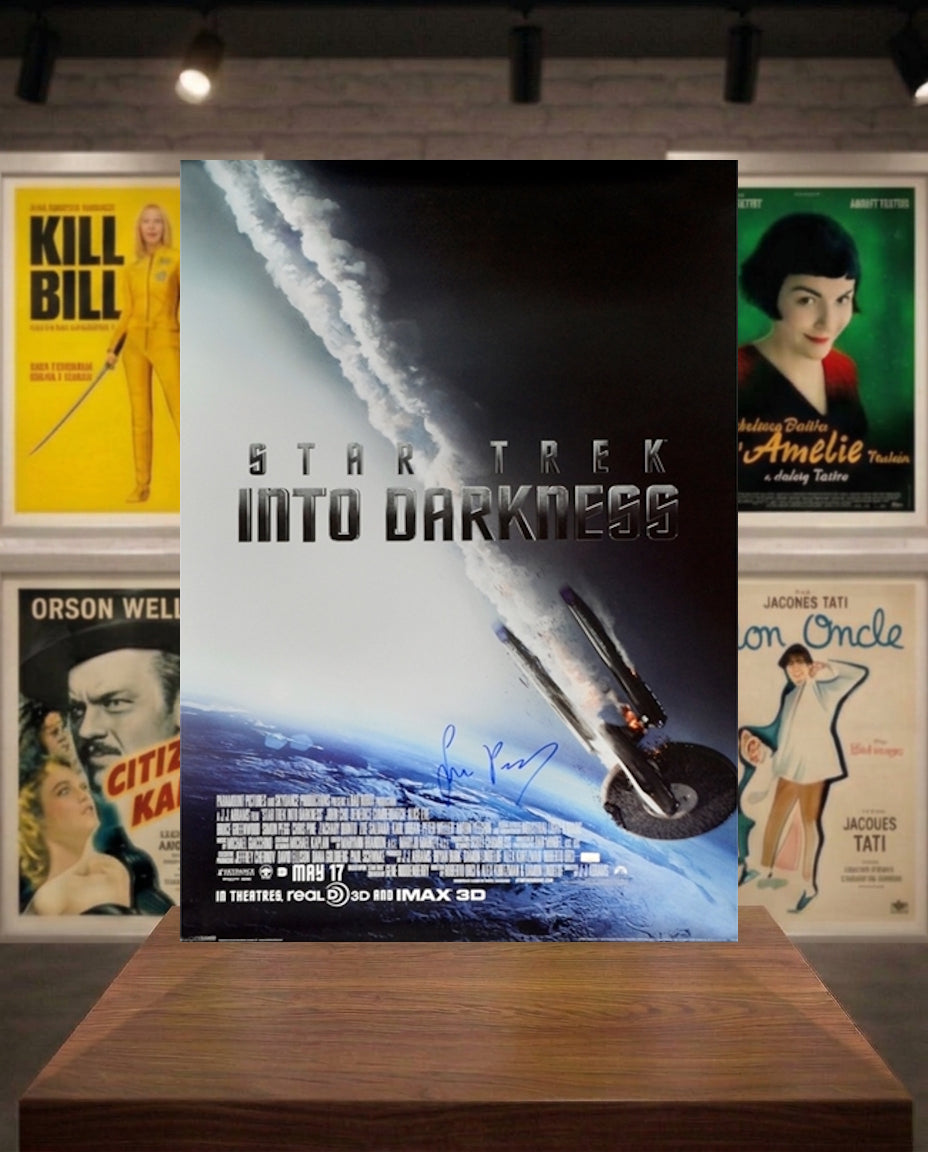 Affiche Poster 91x61 STAR TREK signé Simon Pegg