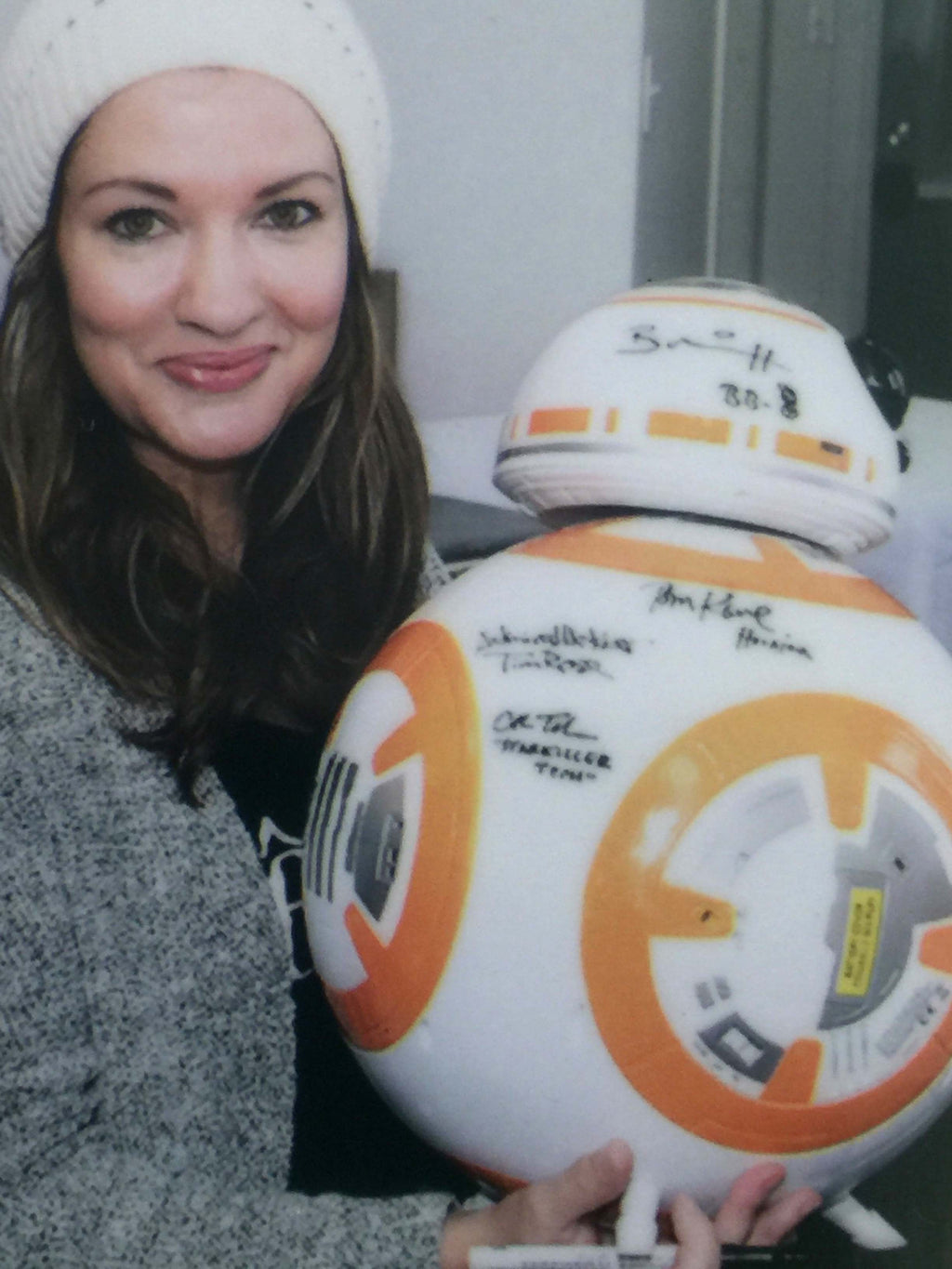BB8 Star Wars 19 autographes ! Harrison Ford, Mark Hamill