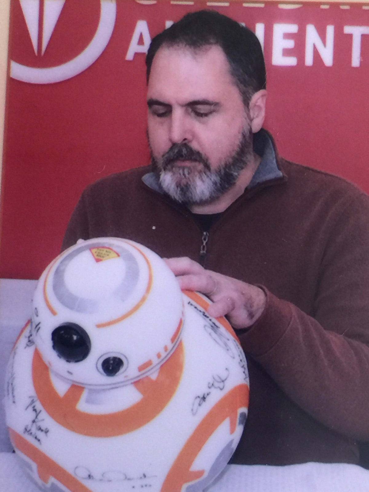 BB8 Star Wars 19 autographes ! Harrison Ford, Mark Hamill